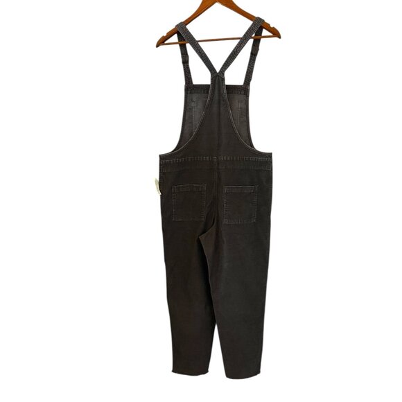 Aerie NEW Corduroy Overall In Charcoal Gray Size M - Picture 9 of 15